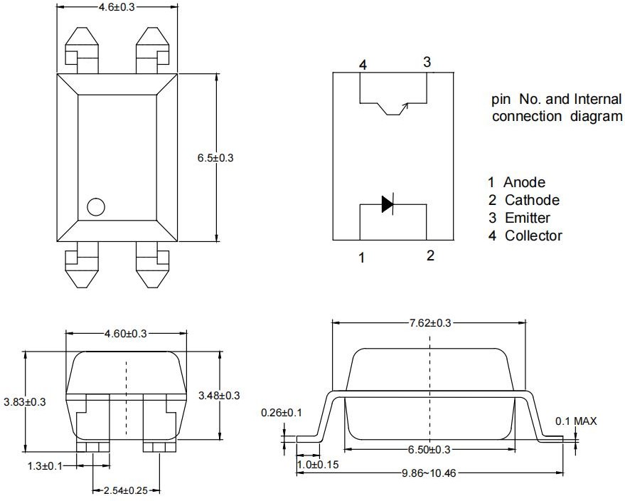 Transistor Optocoupler ORPC-817SC-H-EN-V11 for Electricity Meters 