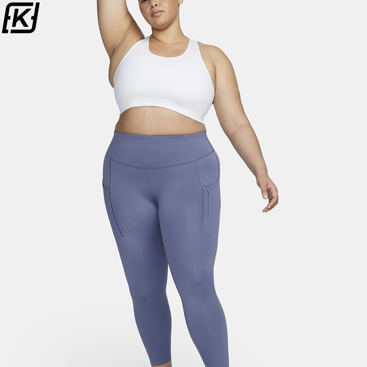 Legging de yoga taille haute grande taille pour femme