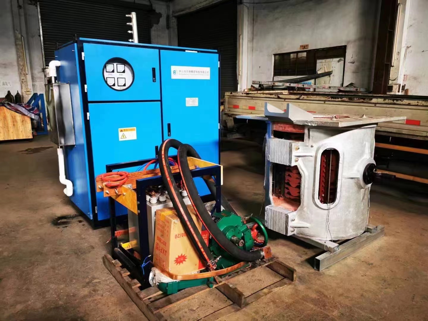 10KG t o1000kg induction foundry melting furnace for lead copper aluminum scrap materials 