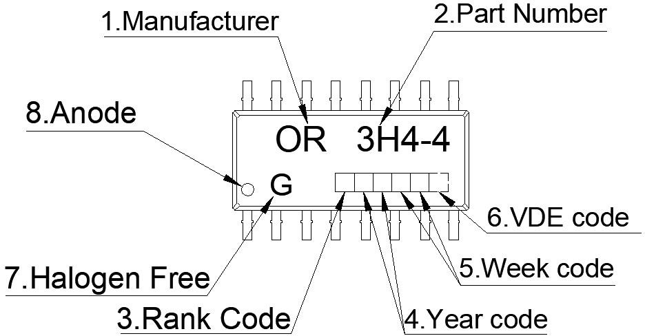 Consume Grade Phototransistor Optocoupler OR-3H4-4-EN-V3