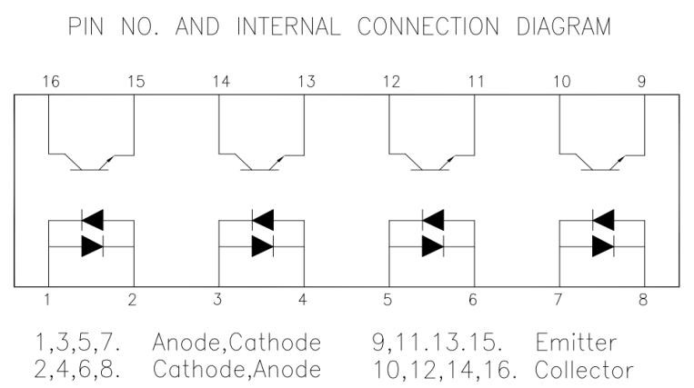 Consume Grade Phototransistor Optocoupler OR-3H4-4-EN-V3