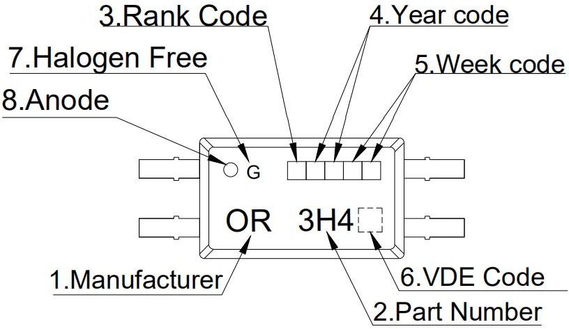 Consume Grade Phototransistor Optocoupler OR-3H4-EN-V12