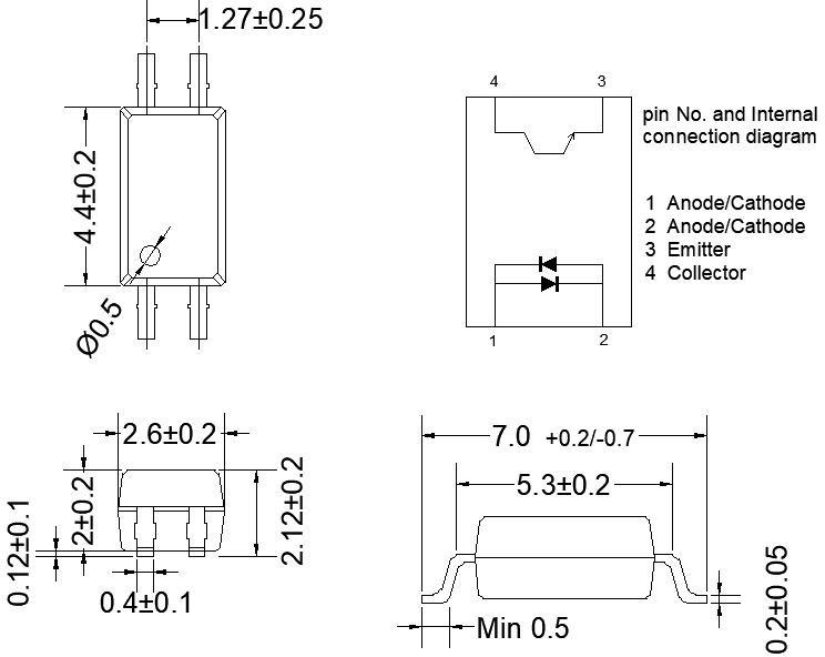 Consume Grade Phototransistor Optocoupler OR-3H4-EN-V12