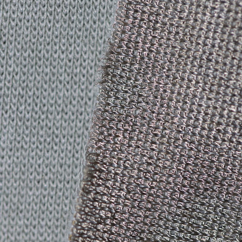 Silver And Modal Stretch Fabric