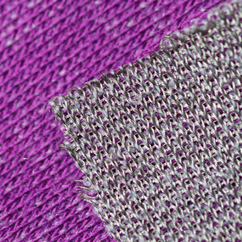 Silver And Modal Stretch Fabric