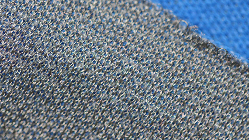 Silver and Modal stretch fabric