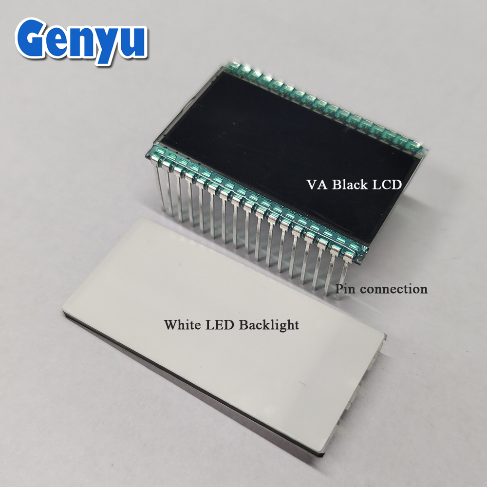 GY50555V Monochrome VA Black Lcd Display 7 Segment LCD