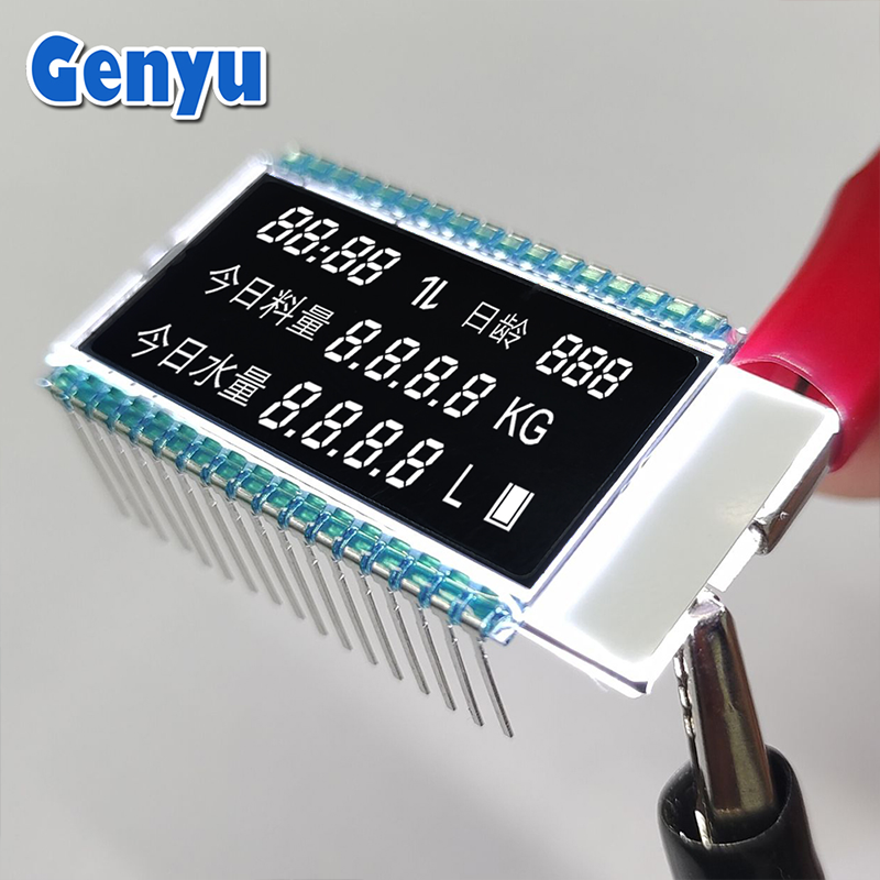 GY50555V Monochrome VA Black Lcd Display 7 Segment LCD