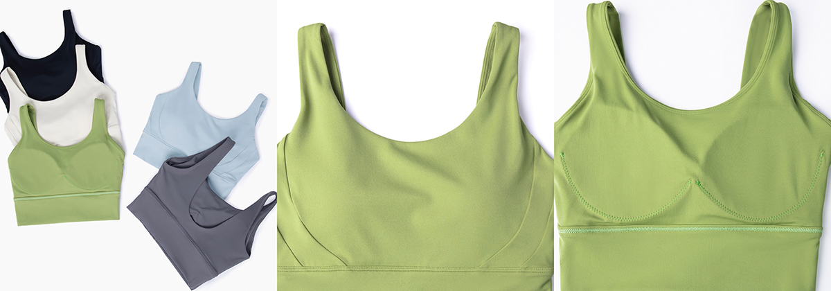 Women high support U-neck and U-back sports bra