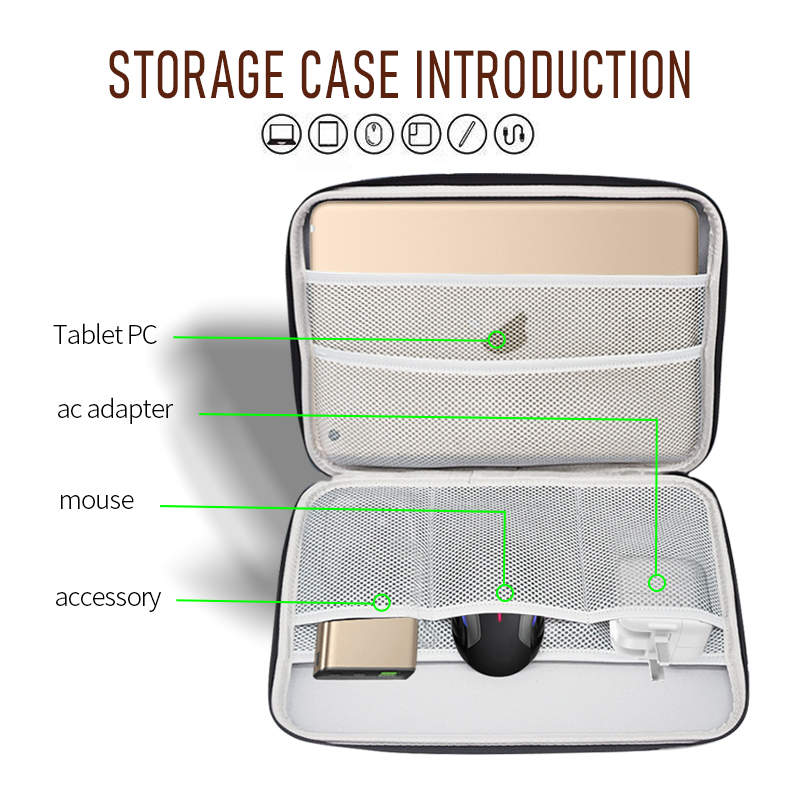  Estojo portátil para tablet EVA 