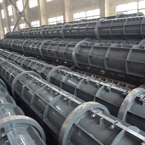 Steel mold for prefabricated concrete spun pile using pre-tension method