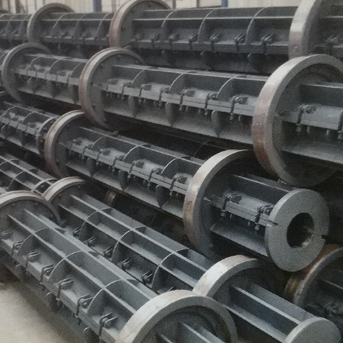 Steel mold for concrete pole