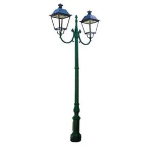 What metal is used in lamp posts