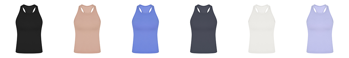 Ligh-supportive Naked soft sleeveless tank top for women