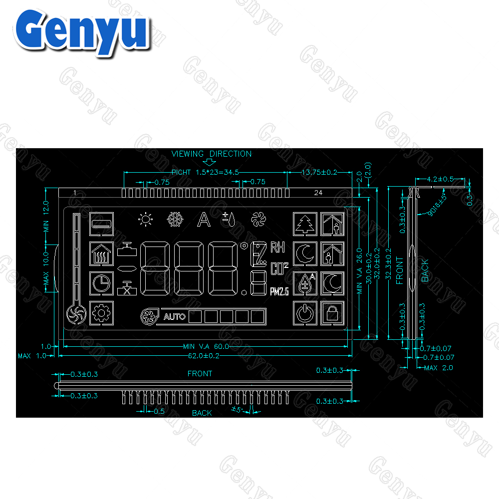 Thermostat LCD Display Factory