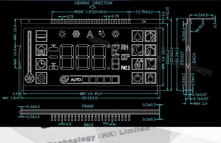 Thermostat LCD Display Factory