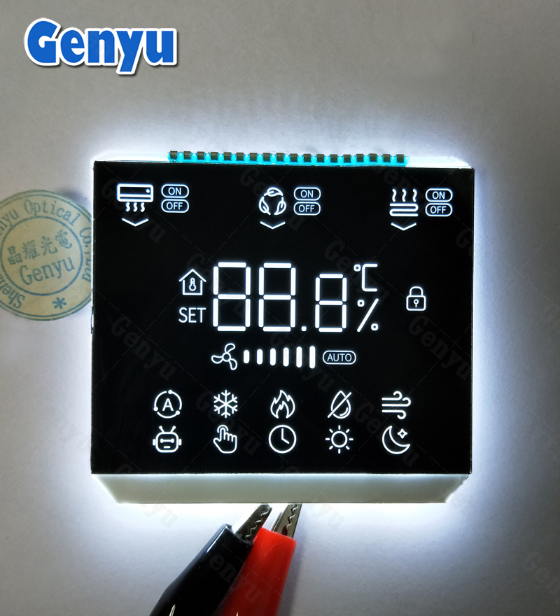 GY07924 China LCD factory Custom Thermostat LCD Screen