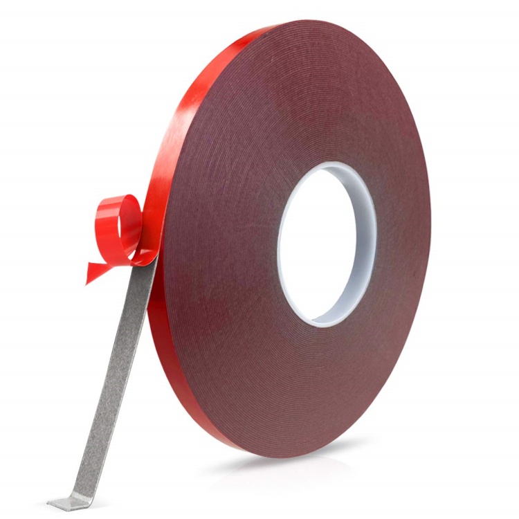 Installation Double Sided Tape Red Film Gray High Viscosity Acrylic Foam Tape For Industry