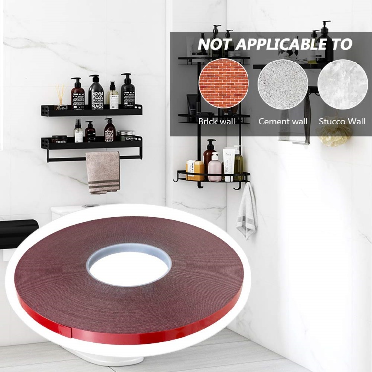 Installation Double Sided Tape Red Film Gray High Viscosity Acrylic Foam Tape For Industry