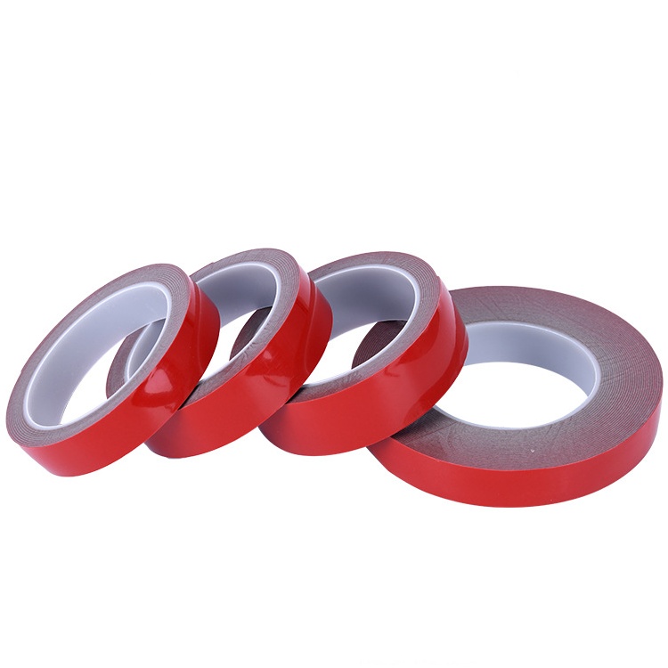 0.8mm Car-Specific Strong Adhesive Traceless Red Film Gray Acrylic Foam Double-Sided Tape