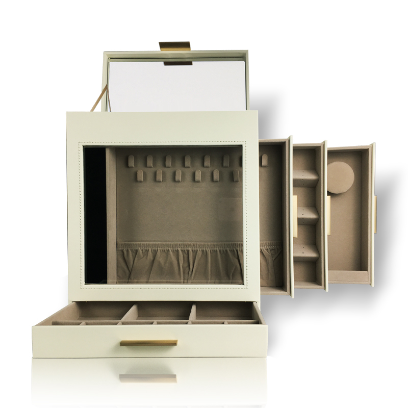 5-Layer Jewelry Organizer With 3 Side Drawers