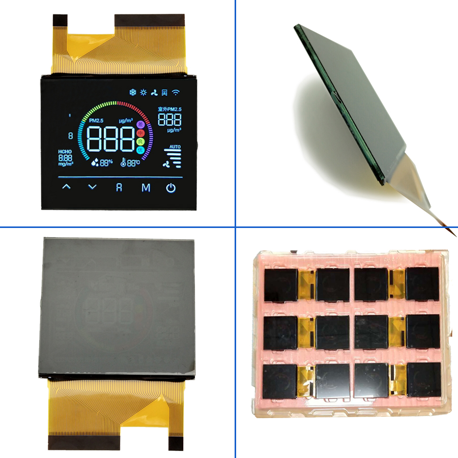 GY06254 VA LCD+FPC Segment BTN Color LCD Display For Air Detector