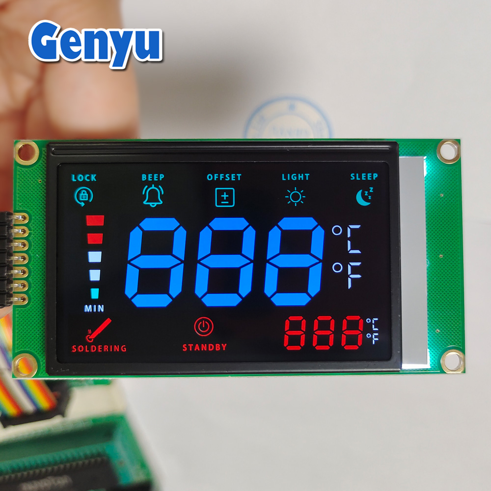 2.8 Inch HT1621 LCD VA Color With PCB Digit 7 Segment Display LCD Module