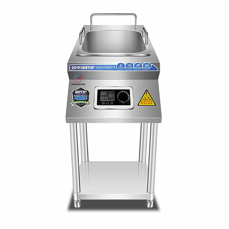 10L Single Tank Commercial Induction Deep Fryer with Stand