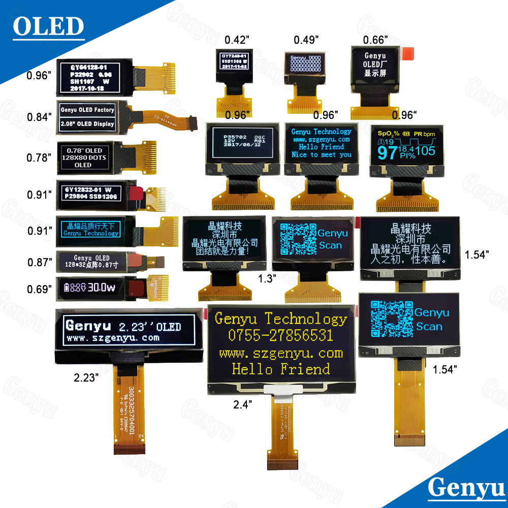 0.42 Inch Mini Size OLED Screen 72*40 SSD1315 White OLED Micro Display