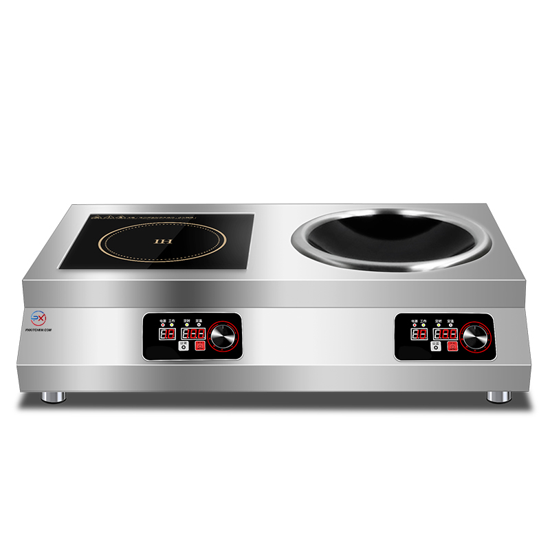 5000W Single Flat and Concave Commercial Induction Cooktop