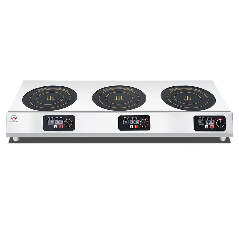 Three-Burner Countertop Commercial Induction Cooker