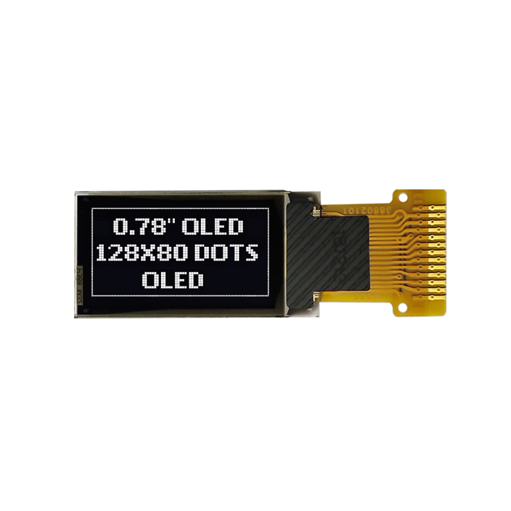 0.78 Inch 80*128 OLED Screen SH1107 Spi IIC White 0.78 OLED Display