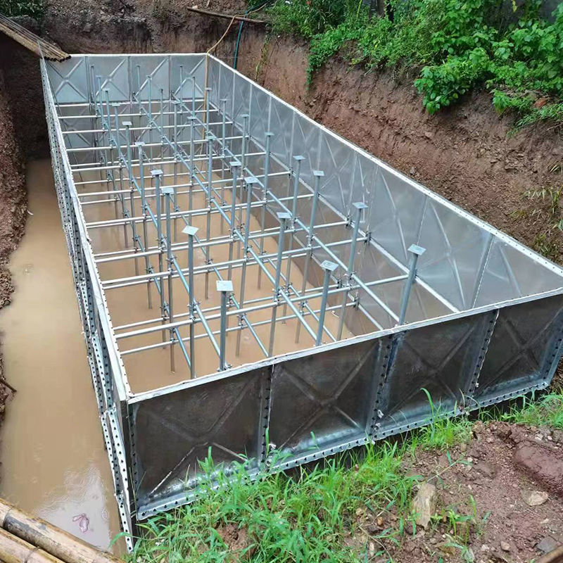 Large Rectangular Steel Sectional Underground Water Tank