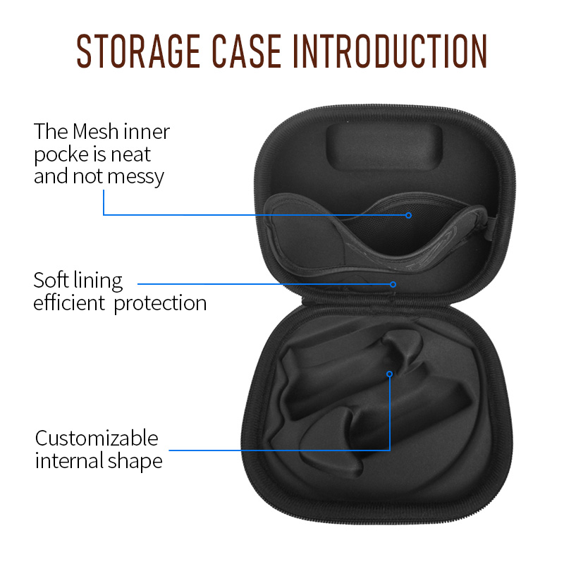  Funda de transporte de EVA para auriculares plegables 