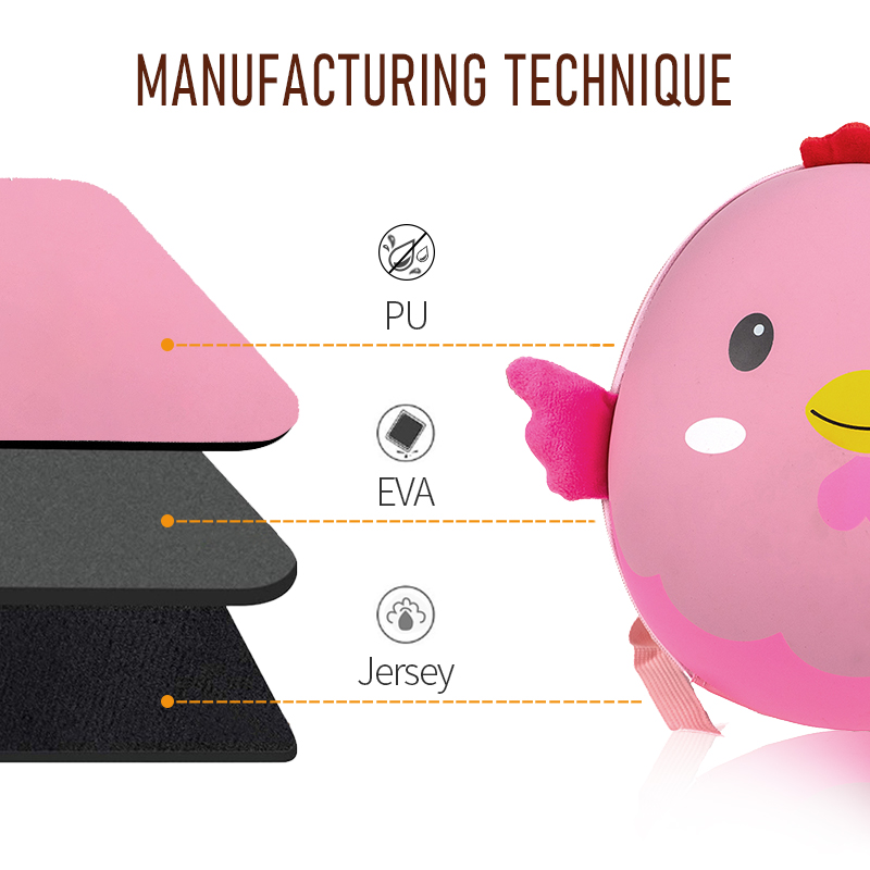  Школьный рюкзак 3D EVA– цыпленок 