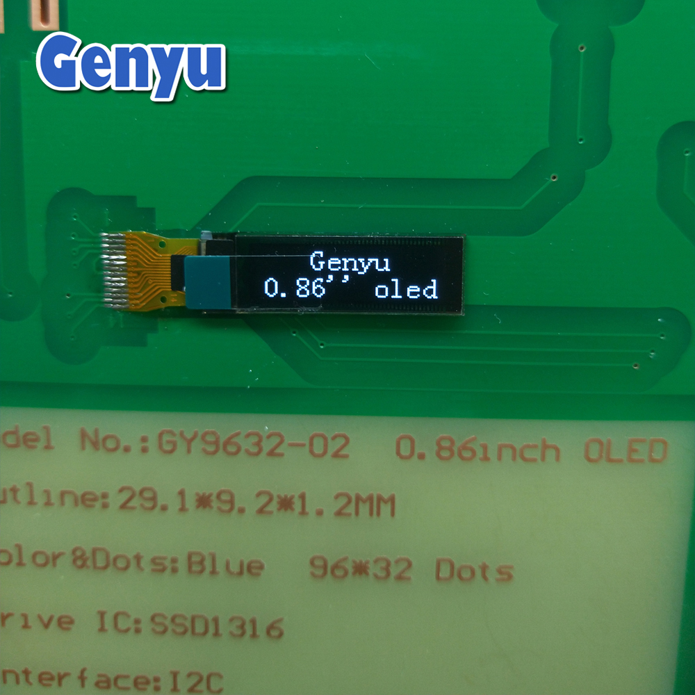 0.86 Inch 96*32 OLED Screen SSD1316 Spi IIC White 0.86 OLED Display