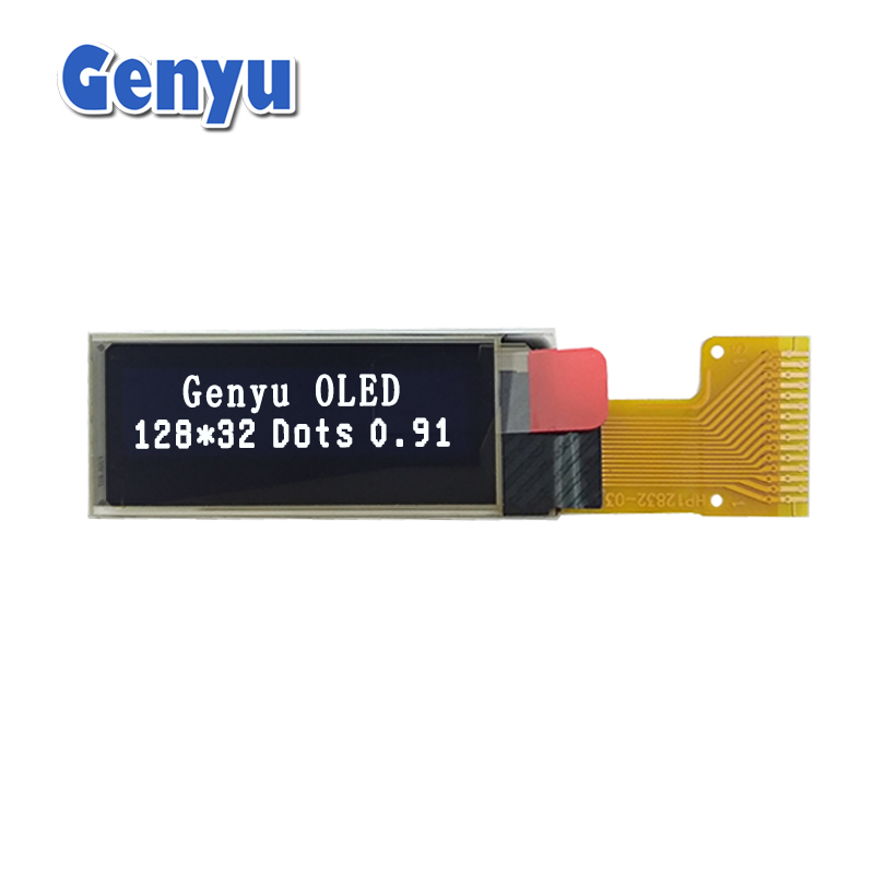 0.91" 128*32 OLED Monochrome White 15pin 4-SPI SSD1306 OLED display