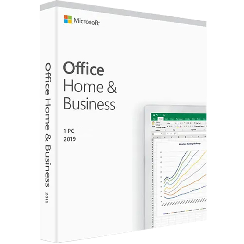 Microsoft Office Home & Business 2019 | One Time Purchase, 1 Device | Windows 10 PC/Mac Keycard