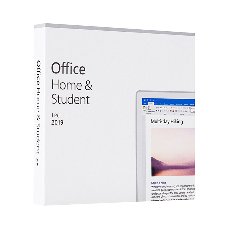 Microsoft Office Home & Student 2019 | One Time Purchase, 1 Device | Windows 10 PC Keycard