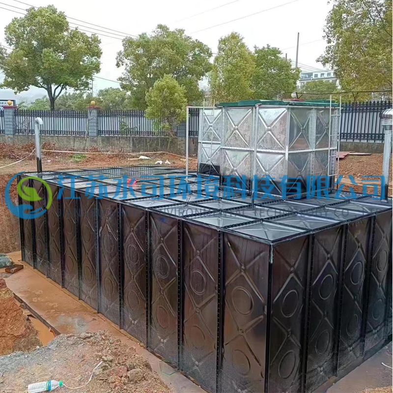 Drainage engineering underground water tank