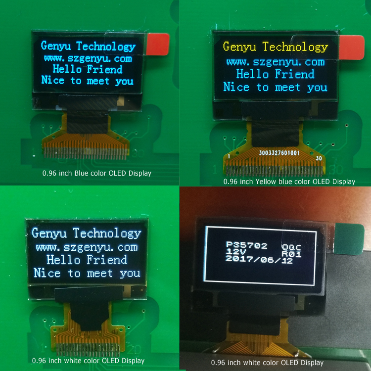 0.96 inch Small OLED 128x64 LCD display ssd1306 drive Yellow-Blue oled display