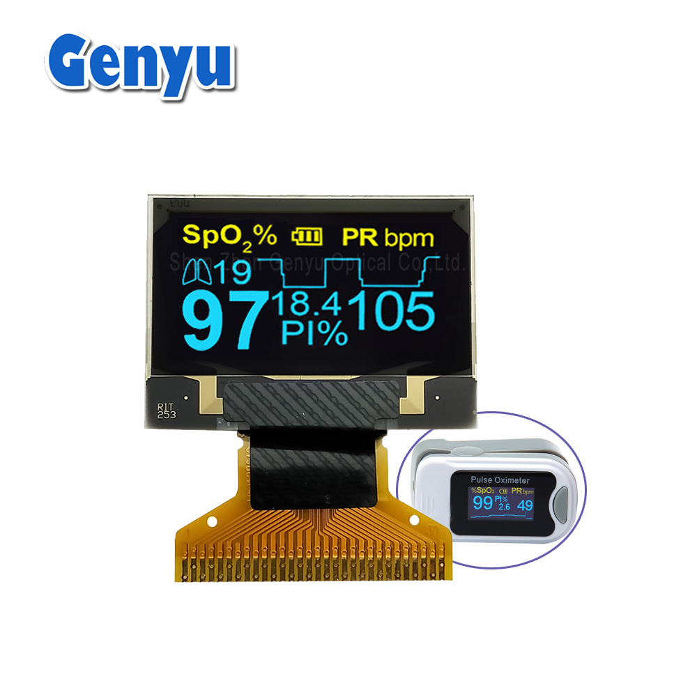 0.96 inch Small OLED 128x64 LCD display ssd1306 drive Yellow-Blue oled display