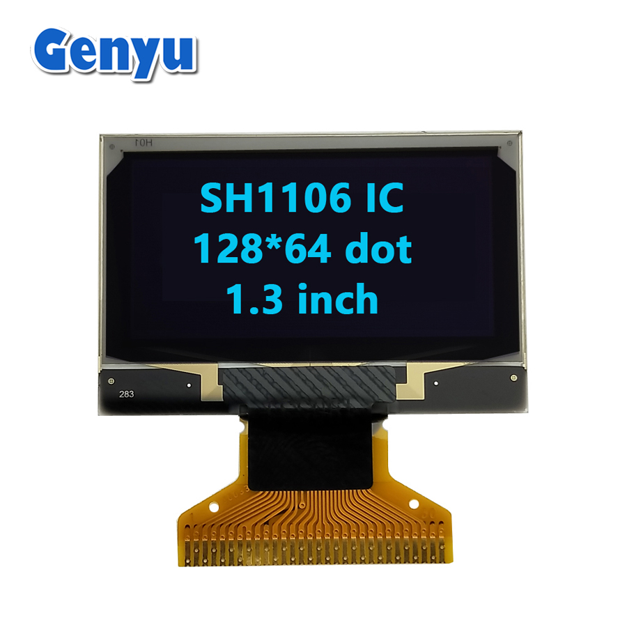 1.3 inch 128x64 Sh1106 Monochrome Blue Micro OLED Screen 1.3 OLED Display