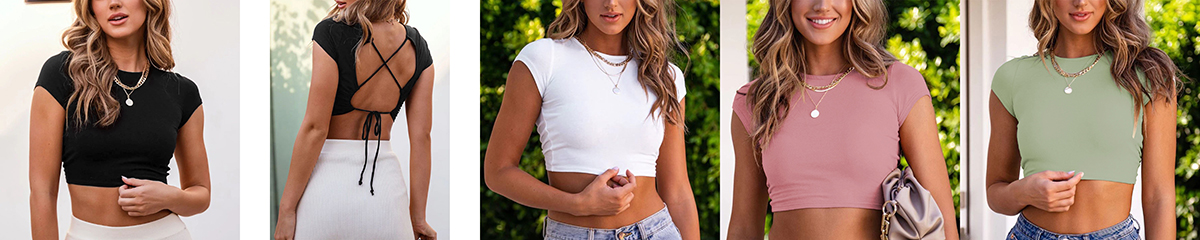 Halter strap sexy slim-fit hottie top