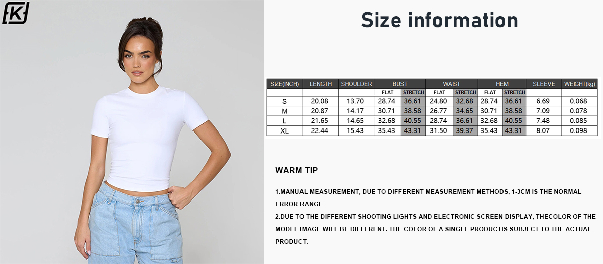 Solid color crew neck slim knit top