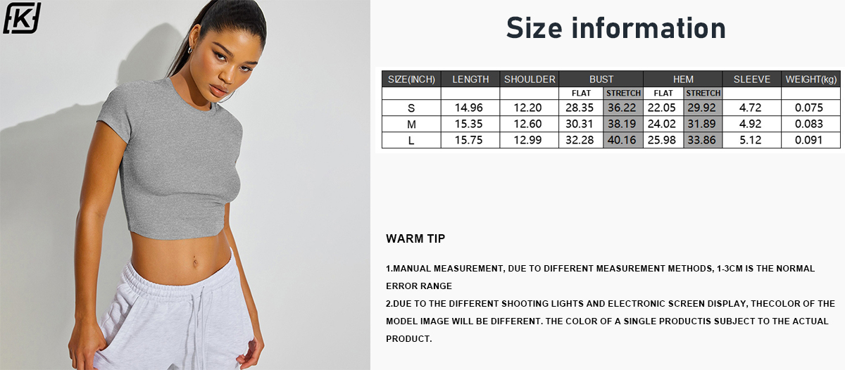Thread round neck short sleeve T-shirt