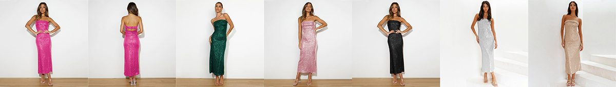 Cut-out sexy sequin dress