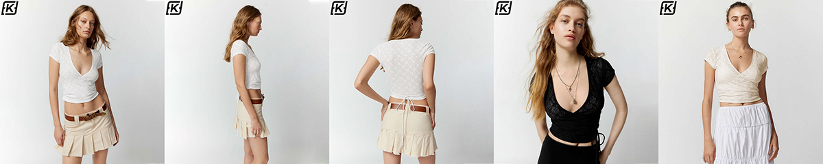 Sexy Hottie lace short-sleeved T-shirt