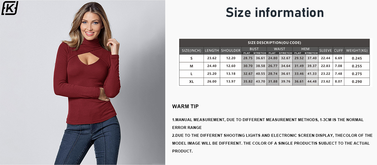 Semi-turtleneck knitted long-sleeved T-shirt