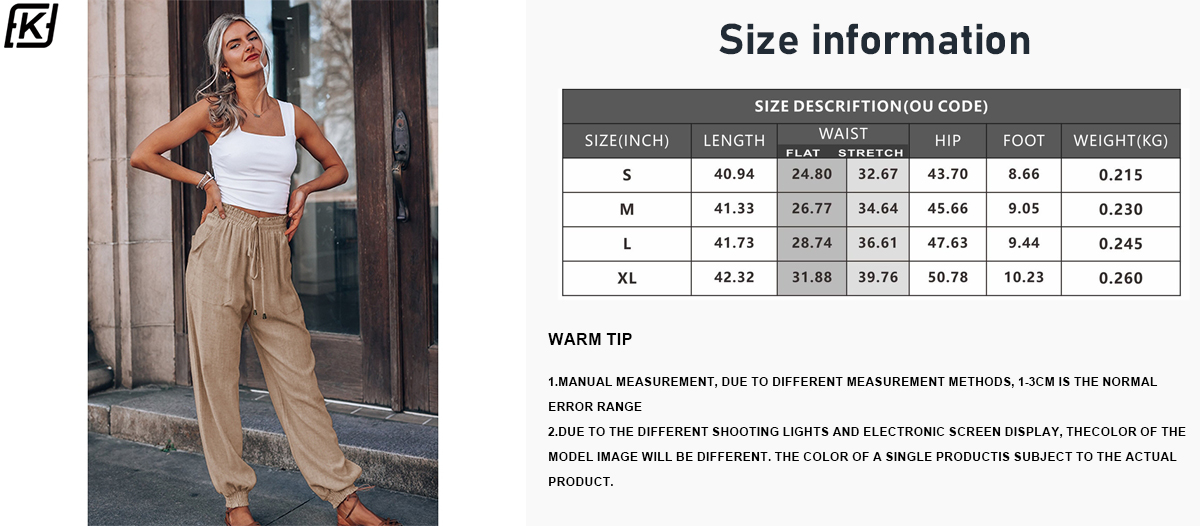 Fashion drawstring elasticated waist haren pants
